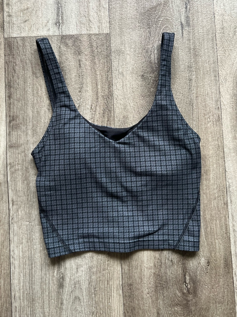 Gilly Hicks Black Houndstooth Crop Tank